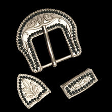 Load image into Gallery viewer, Buckle Set - Rhinestone Border  (5 colors)