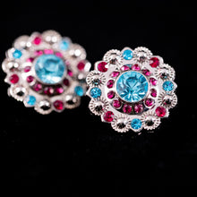 Load image into Gallery viewer, Rhinestone Rosette Concho Set/5 (9 variations)