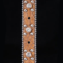 Load image into Gallery viewer, Honey Brown Snake Concho Belt Strap (2 variations)