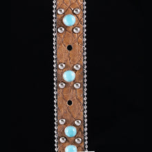 Load image into Gallery viewer, Honey Brown Snake Concho Belt Strap (2 variations)